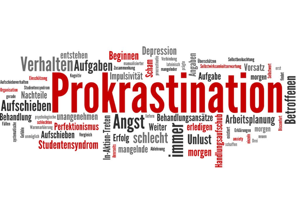 Prokrastination (Aufschieberitis, Arbeit)